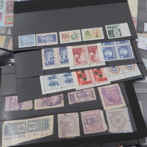 409 - Case of carded and paged stamps, Commonwealth and world. Without case UK P&P Group 2 (£20+VAT for th... 