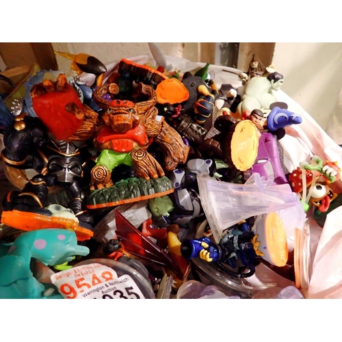 1035 - Quantity of Disney and Skylander toys, around 50 +. Not available for in-house P&P