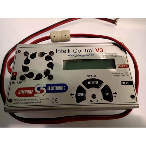 1063 - Simprop Electronic Intelli Control V-3, intelligent battery charger and dis-charger. UK P&P Group 1 ... 