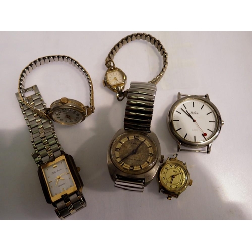 1069 - Six mixed wristwatches including mechanical examples. UK P&P Group 1 (£16+VAT for the first lot and ... 