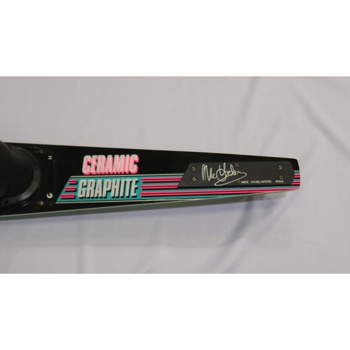 2002 - Pro Ski Ceramic Graphite mono ski double boot signed by Mike Hazelwood MBE. Not available for in-hou... 