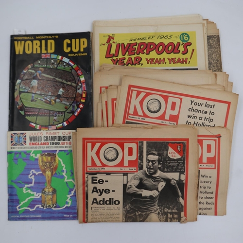 2019 - Kop magazine, twenty issues including 1, 2 and 3 and 1966 World Cup programme and booklets. UK P&P G... 