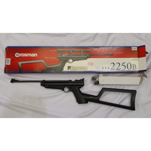 2031 - Crossman Rat Catcher 2250B .22 CO2 air rifle, boxed. UK P&P Group 3 (£30+VAT for the first lot and £... 