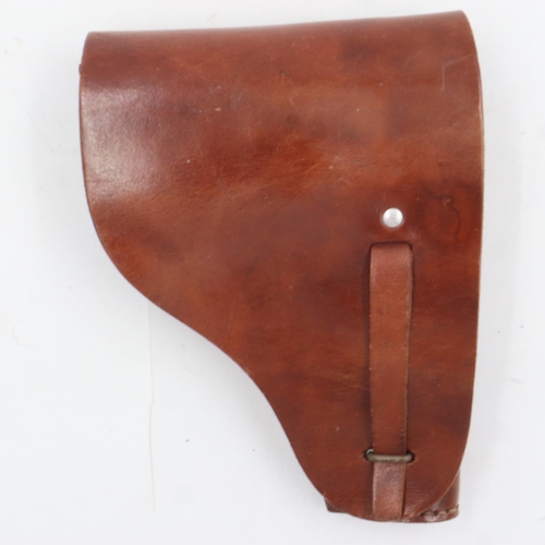 2046 - Brown leather PPK holster. UK P&P Group 1 (£16+VAT for the first lot and £2+VAT for subsequent lots)