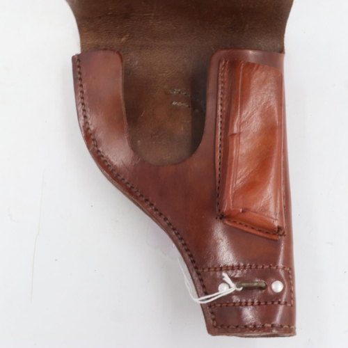 2046 - Brown leather PPK holster. UK P&P Group 1 (£16+VAT for the first lot and £2+VAT for subsequent lots)