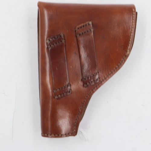 2046 - Brown leather PPK holster. UK P&P Group 1 (£16+VAT for the first lot and £2+VAT for subsequent lots)