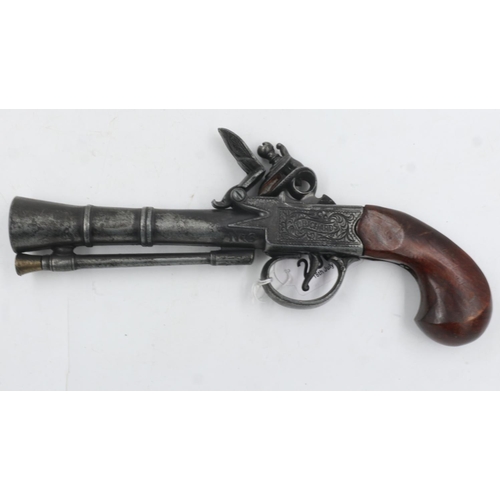 2065 - Replica 18th century Richards flintlock pistol. UK P&P Group 2 (£20+VAT for the first lot and £4+VAT... 