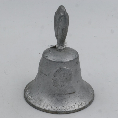 2095 - RAF Benevolent Fund bell, made from recovered metal of a downed German aircraft. Funds raised from t... 