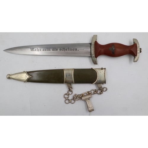 2130 - Very rare Third Reich NPEA Student Leaders Dagger with sheath and chain, from the National Political... 