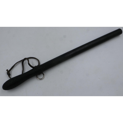 2139 - Scare Original East German DDR VoPo and Stasi Hard Rubber Baton. UK P&P Group 2 (£20+VAT for the fir... 