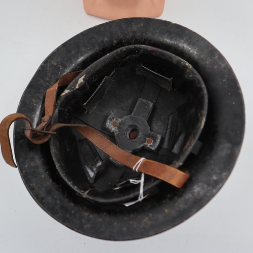 2151 - WWII British Home Front General Post Office line layers fibre non-conductive helmet. UK P&P Group 2 ... 