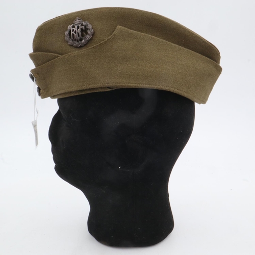 2154 - WWI Royal Flying Corps badged officers side cap. UK P&P Group 1 (£16+VAT for the first lot and £2+VA... 