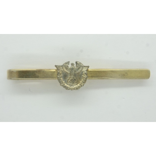 2165 - WWII German Stadt Police tie clip. UK P&P Group 0 (£6+VAT for the first lot and £1+VAT for subsequen... 