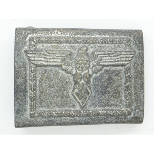 2172 - Third Reich Socialists Students League Buckle. RZM Marked M4/38. UK P&P Group 0 (£6+VAT for the firs... 