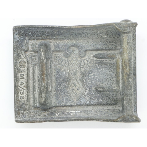 2172 - Third Reich Socialists Students League Buckle. RZM Marked M4/38. UK P&P Group 0 (£6+VAT for the firs... 