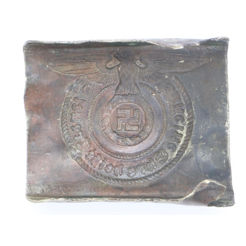 2174 - WWII Waffen SS 15th Grenadier (Latvia) Divisional Buckle. Found Ledyczek, Poland. UK P&P Group 0 (£6... 