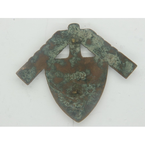 2207 - Semi-relic enamelled Third Reich RAD badge, lacking pin. UK P&P Group 0 (£6+VAT for the first lot an... 