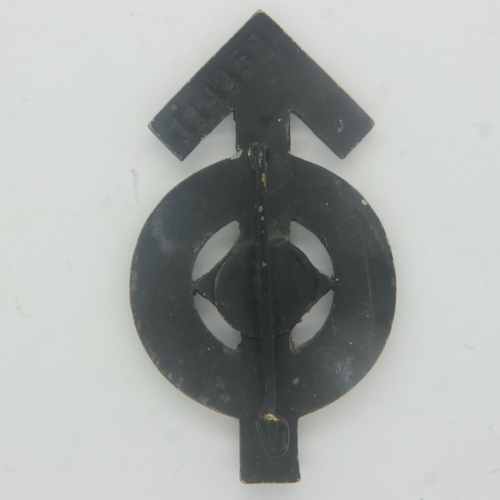 2209 - Third Reich Hitler Youth black (Representing Iron) 3rd Class proficiency badge. UK P&P Group 0 (£6+V... 