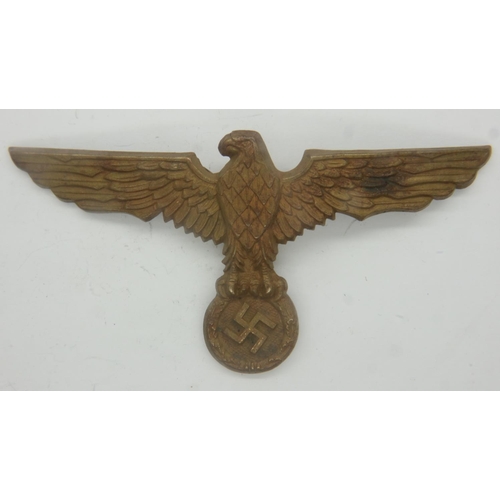 2228 - WWII Kriegsmarine Tropical cap badge. UK P&P Group 0 (£6+VAT for the first lot and £1+VAT for subseq... 