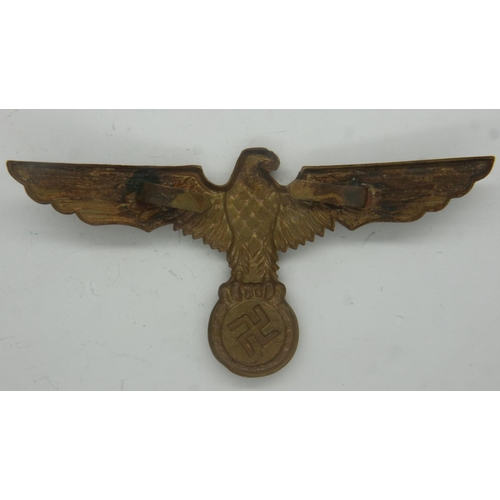 2228 - WWII Kriegsmarine Tropical cap badge. UK P&P Group 0 (£6+VAT for the first lot and £1+VAT for subseq... 