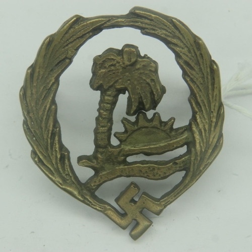 2232 - WWII German Afrika Korps Sonderverband badge. The Sonderverband were a specialist group within the A... 