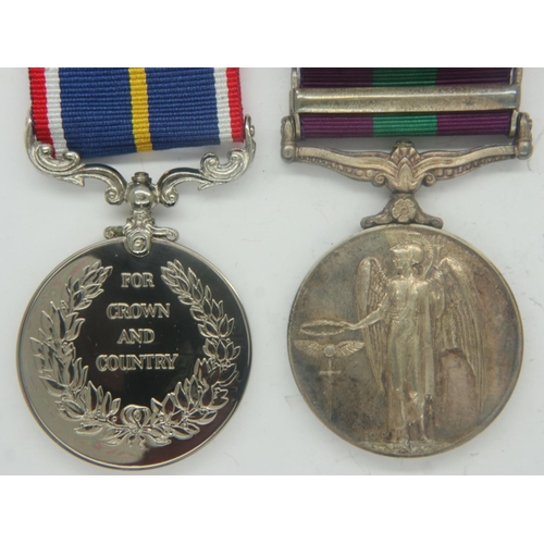 2259 - QEII General Service medal to 2777728 Junior Technician G H McGowan RAF, with Malaya bar, and a boxe... 