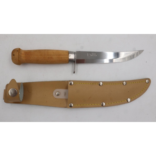 2149C - Mora (Sweden) sheath knife and a further example with canvas sheath (2). UK P&P Group 1 (£16+VAT for... 