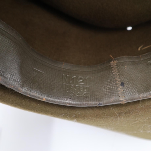 2159A - 1944 dated British WWII Tropical slouch hat, fitted with RAF Pagri flash. UK P&P Group 2 (£20+VAT fo... 