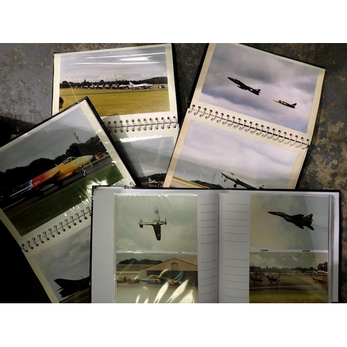 1220 - Four albums of mainly military aircraft photographs, approx 200 in total. UK P&P Group 2 (£20+VAT fo... 