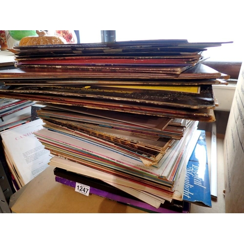 1247 - Collection of mixed LPs. Not available for in-house P&P