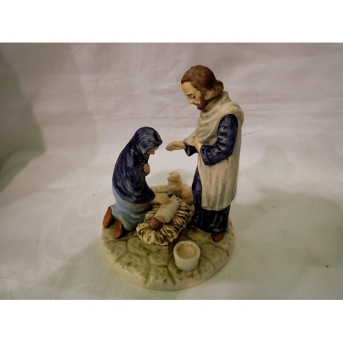 1286 - Goebel ceramic nativity set. UK P&P Group 2 (£20+VAT for the first lot and £4+VAT for subsequent lot... 