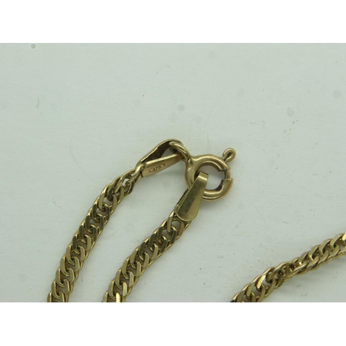 17 - 9ct gold necklace, L: 45 cm, 5.2g. UK P&P Group 0 (£6+VAT for the first lot and £1+VAT for subsequen... 