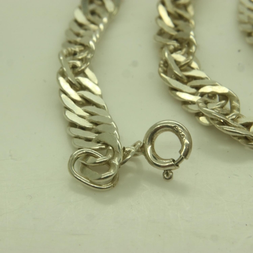 30 - 925 silver necklace, L: 50 cm, 22g. UK P&P Group 0 (£6+VAT for the first lot and £1+VAT for subseque... 