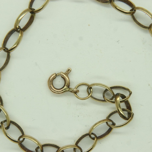 49 - 9ct gold chain, L: 44 cm, 9.0g. UK P&P Group 1 (£16+VAT for the first lot and £2+VAT for subsequent ... 