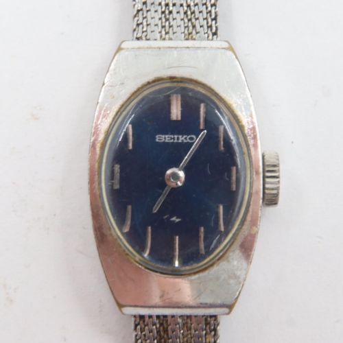 67 - Boxed ladies Seiko mechanical wristwatch, working at lotting. UK P&P Group 1 (£16+VAT for the first ... 