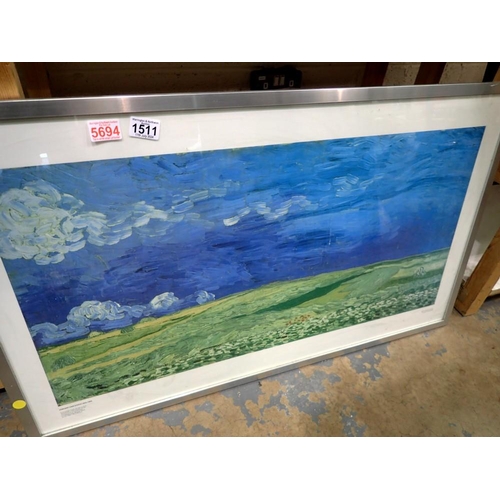 1511 - Vincent Van Gogh framed print. Not available for in-house P&P