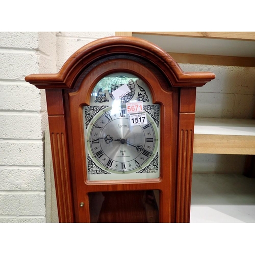 1517 - Acctim radio controlled wall clock, 33 x 69 cm. Not available for in-house P&P