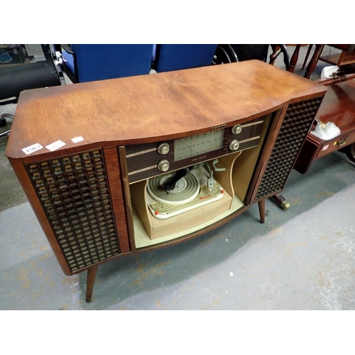 1563 - Decca stereogram model SRG 500 fitted with a Monarch record player. 106 x 80cm H. Not available for ... 