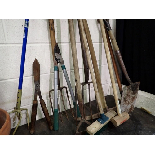 1652 - Quantity of garden tools. Not available for in-house P&P