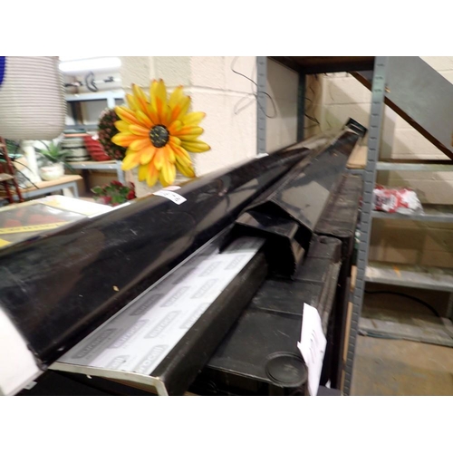 1676 - Quantity of guttering, as new. Not available for in-house P&P