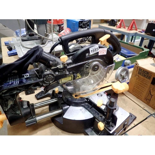 1685 - Pro compound mitre saw 1200w. All electrical items in this lot have been PAT tested for safety and h... 