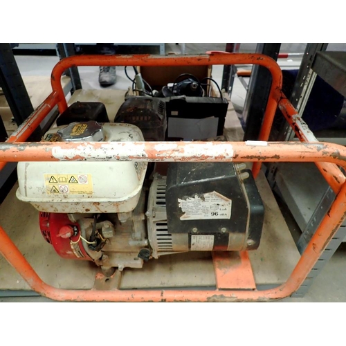 1690 - Mecc Site single phase unleaded petrol generator. Not available for in-house P&P