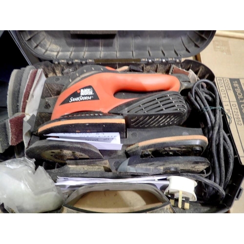 1705 - Black & Decker sandstorm sander, in box. All electrical items in this lot have been PAT tested for s... 