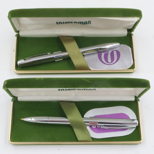 109 - Two cased Waterman multi coloured ballpoint pens, new old stock. UK P&P Group 1 (£16+VAT for the fir... 