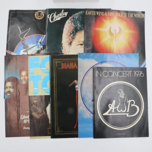 112 - Eight 1970's concert programmes. UK P&P Group 1 (£16+VAT for the first lot and £2+VAT for subsequent... 