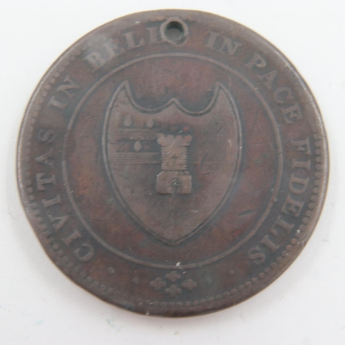 133 - 1811 - Worcester penny token. UK P&P Group 1 (£16+VAT for the first lot and £2+VAT for subsequent lo... 