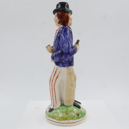 154 - Staffordshire figurine, Gin & Water double face, no cracks or chips. UK P&P Group 2 (£20+VAT for the... 