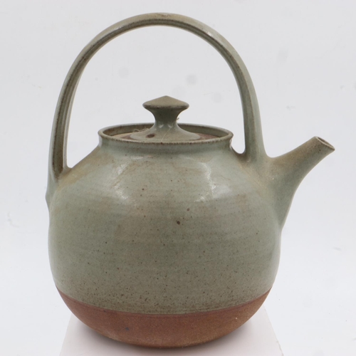 166 - David Lloyd Jones large studio pottery teapot, no cracks or chips, H: 28 cm. UK P&P Group 3 (£30+VAT... 