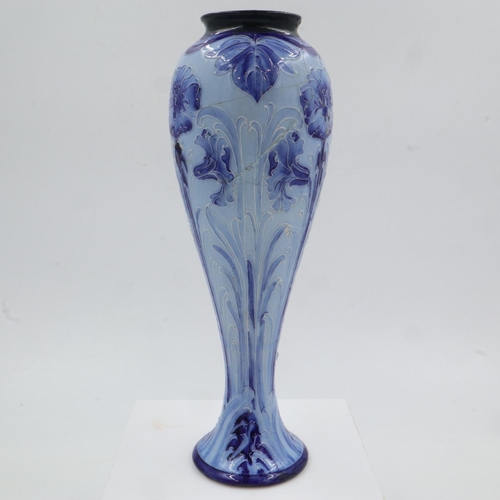 170 - Moorcroft Macintyre Florian ware vase, H: 30 cm, extensively re-glued, UK P&P Group 2 (£20+VAT for t... 