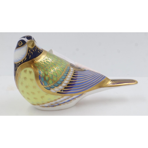 173 - Royal Crown Derby great tit, lacking stopper, no cracks or chips, H: 60 mm. UK P&P Group 1 (£16+VAT ... 